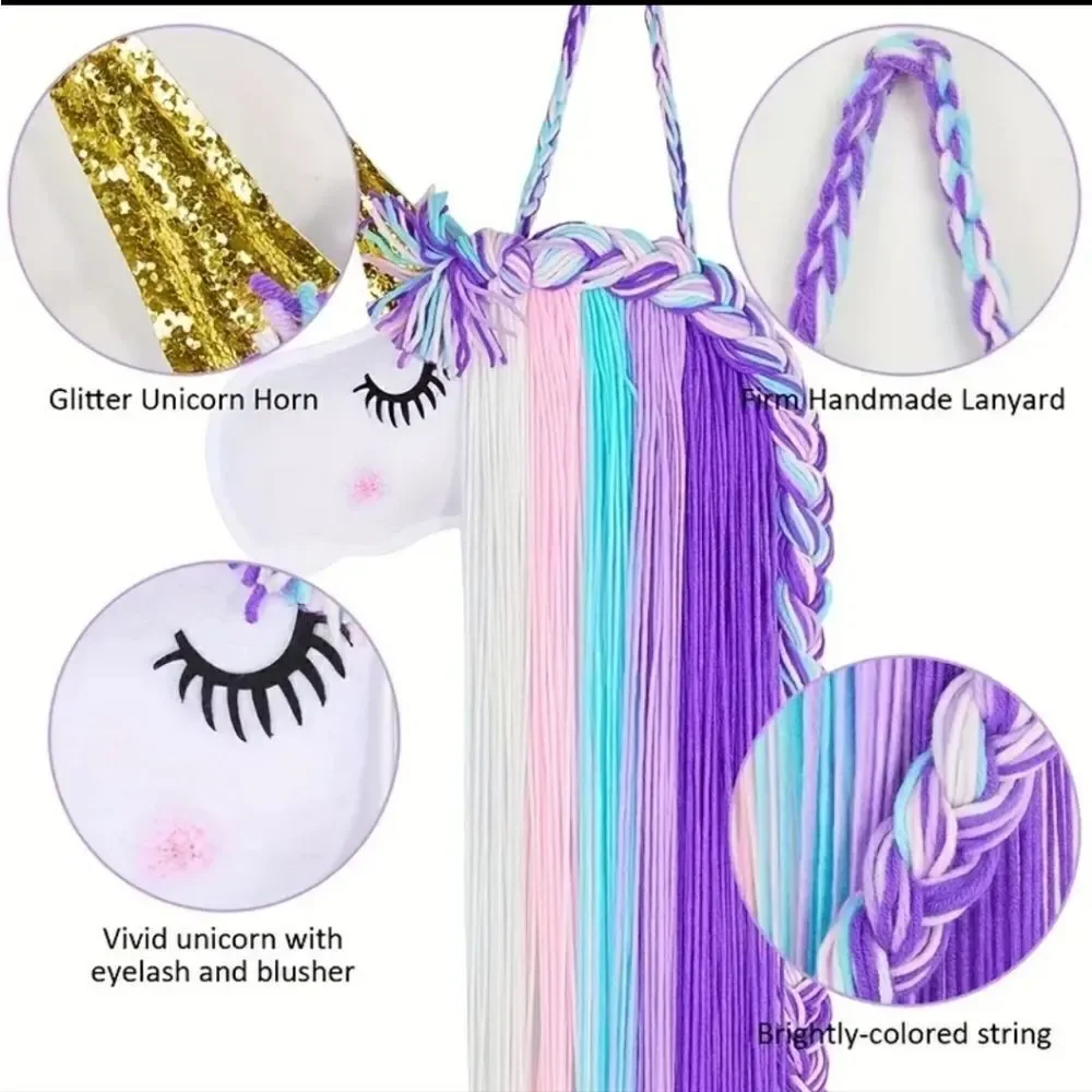 New unicorn lavender hair bow organizer display holder girls